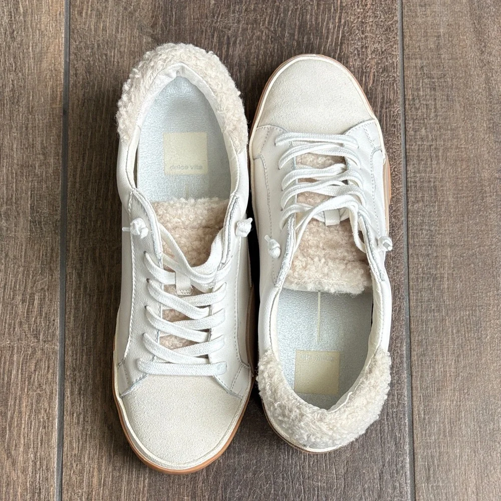 Dolce Vita Cream and Tan Sneakers - Picture 5 of 11